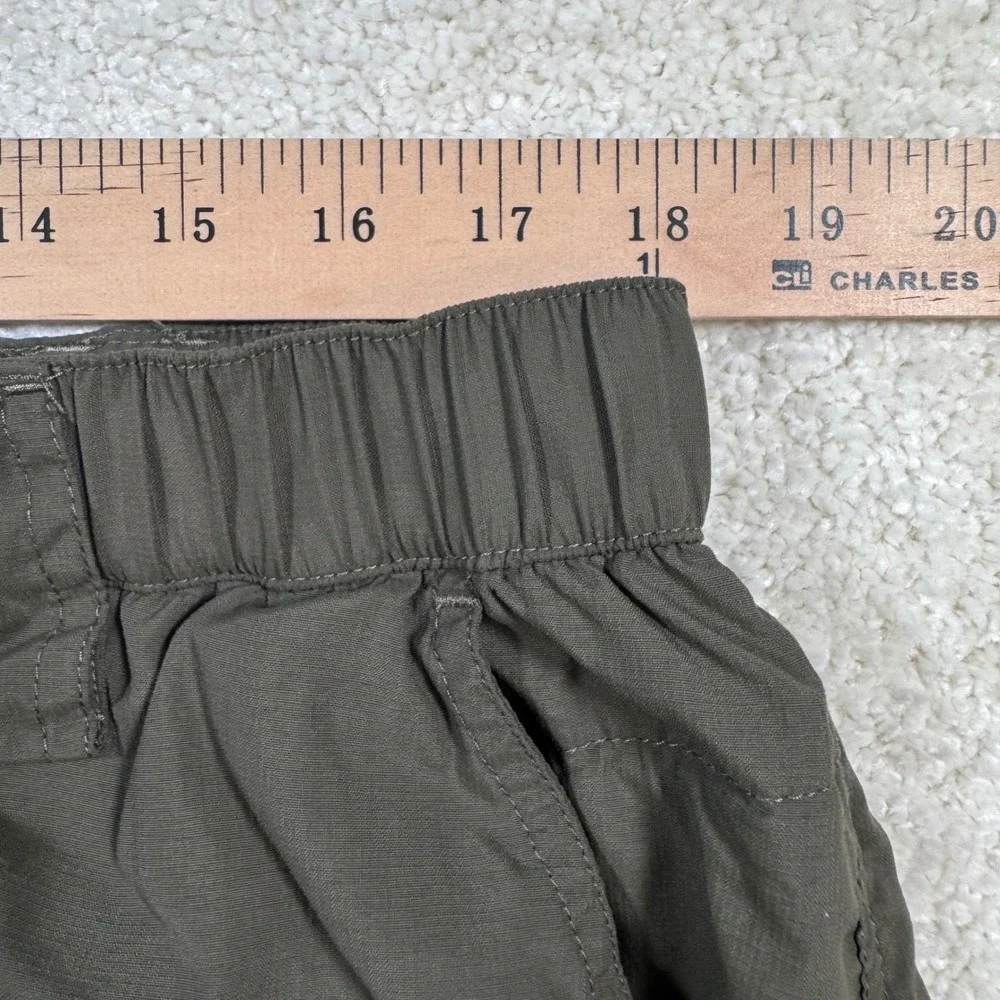 The North Face Cargo Shorts Mens XL Green Ripstop Hiking Outdoor